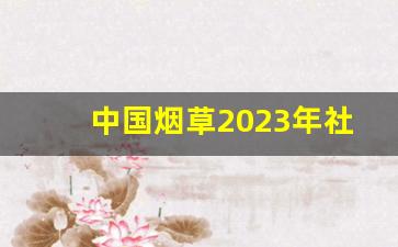 中国烟草2023年社招