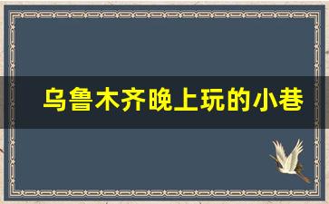 乌鲁木齐晚上玩的小巷子