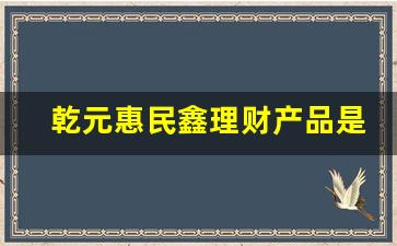 乾元惠民鑫理财产品是银行内部的吗_乾元安鑫收益率怎么查