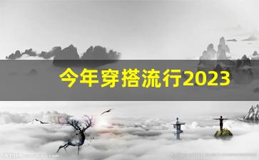 今年穿搭流行2023