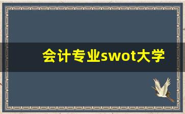 会计专业swot大学生个人分析_大学生个人SWOT分析