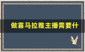 做喜马拉雅主播需要什么_做语音主播需要什么