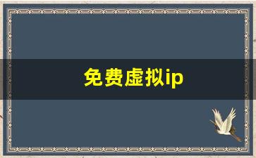 免费虚拟ip