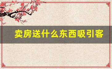 卖房送什么东西吸引客户_售楼部拓客小礼品