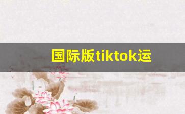 国际版tiktok运营_国际版tiktok网址