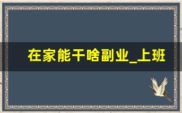 在家能干啥副业_上班族干什么副业赚钱