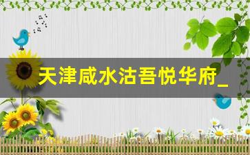 天津咸水沽吾悦华府_滨海新区吾悦华府最新房价