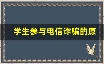 学生参与电信诈骗的原因_大学生网络诈骗的主要原因