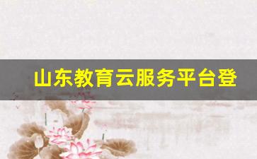 山东教育云服务平台登录入口官方_潍坊云教育平台登录入口