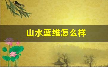 山水蓝维怎么样