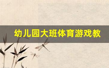 幼儿园大班体育游戏教案及反思_大班体育教案《好玩的轮胎》