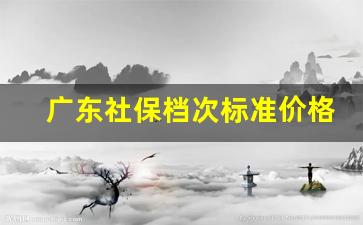 广东社保档次标准价格表_广东省历年社保基数一览表