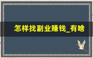 怎样找副业赚钱_有啥兼职挣钱的方法