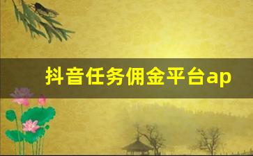 抖音任务佣金平台app_可接点赞任务的平台