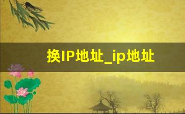 换IP地址_ip地址再怎么更换