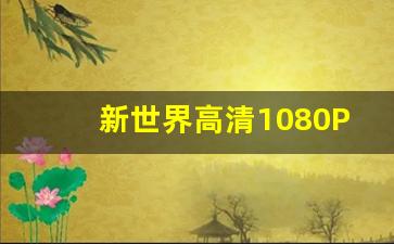 新世界高清1080P百度网盘