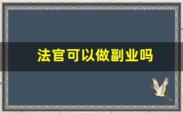 法官可以做副业吗