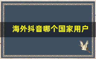 海外抖音哪个国家用户多_抖音海外版是中国的还是外国的