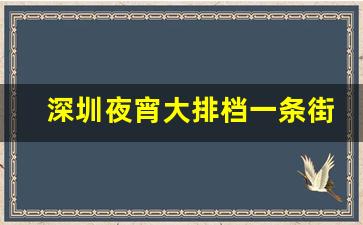 深圳夜宵大排档一条街