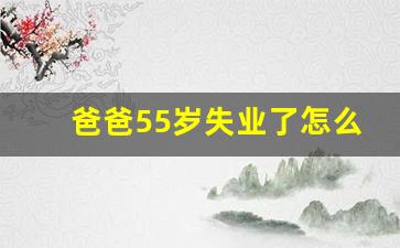 爸爸55岁失业了怎么办