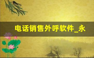 电话销售外呼软件_永久免费的电销外呼系统