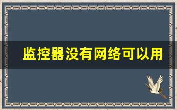 监控器没有网络可以用吗_监控器没有网络怎么办