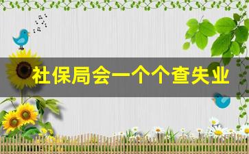 社保局会一个个查失业金么_领失业金做兼职查的到吗