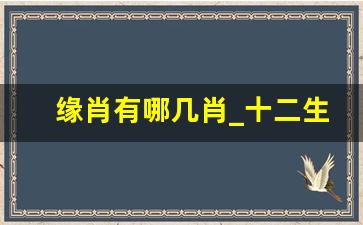 缘肖有哪几肖_十二生肖谁是三太子