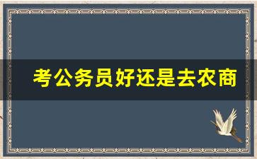 考公务员好还是去农商银行好_农商银行员工公积金一般多少