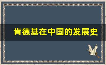 肯德基在中国的发展史_肯德基已经是中国的了