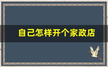 自己怎样开个家政店