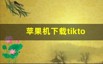 苹果机下载tiktok的教程_苹果tiktok教程