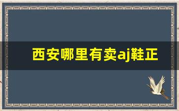 西安哪里有卖aj鞋正品的