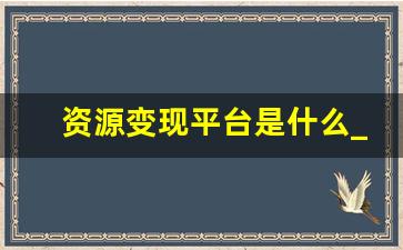 资源变现平台是什么_变现平台有哪些