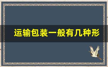 运输包装一般有几种形式_属于运输包装的有