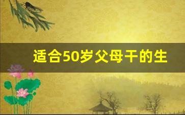 适合50岁父母干的生意