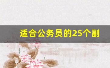 适合公务员的25个副业_体制内副业