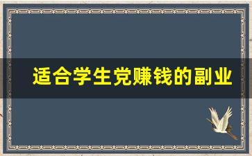 适合学生党赚钱的副业有哪些_适合学生党赚钱的副业