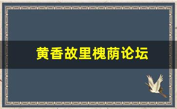 黄香故里槐荫论坛