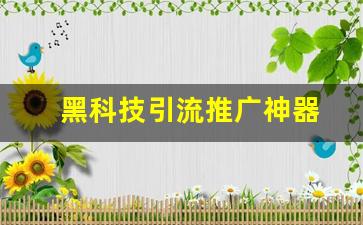 黑科技引流推广神器